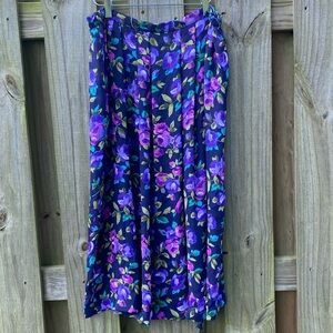 Leslie Fay Vintage Floral Skirt 🌸